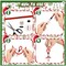 36 Pieces Christmas Crafts for Children, Beaded Ornament Kit to Make Wreath Snowman Christmas Tree Decorations Holiday Tree Party Supplies